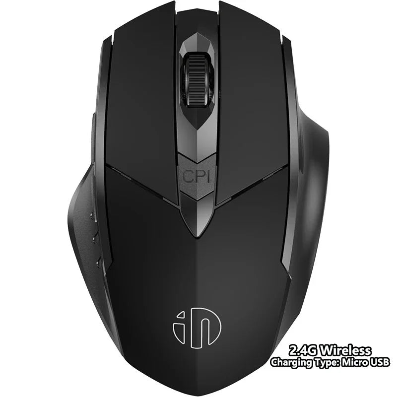 INPHIC Rechargeable Bluetooth Wireless Mouse – 2.4G Silent Office Mouse for PC, Laptop, Tablet & Smartphone