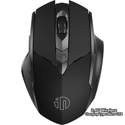 INPHIC Bluetooth Wireless Mouse – Rechargeable 2.4G Silent Office Mouse for PC, Laptop, Tablet, and Smartphone