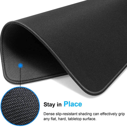 Black Cat XXL Mouse Pad 90x40 — Large Kawaii Black & White Desk Mat for Computer and Office