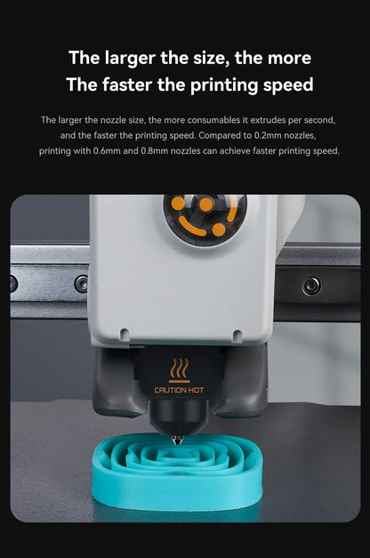 Hotend Kit for Bambu Lab A1 Mini 3D Printer – Hardened Steel Nozzle 0.2/0.4/0.6/0.8mm Assembly