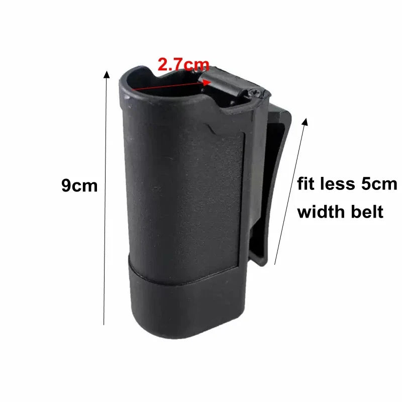 Tactical Flashlight Holster - Adjustable Duty Belt Torch Holder for Outdoor Gear