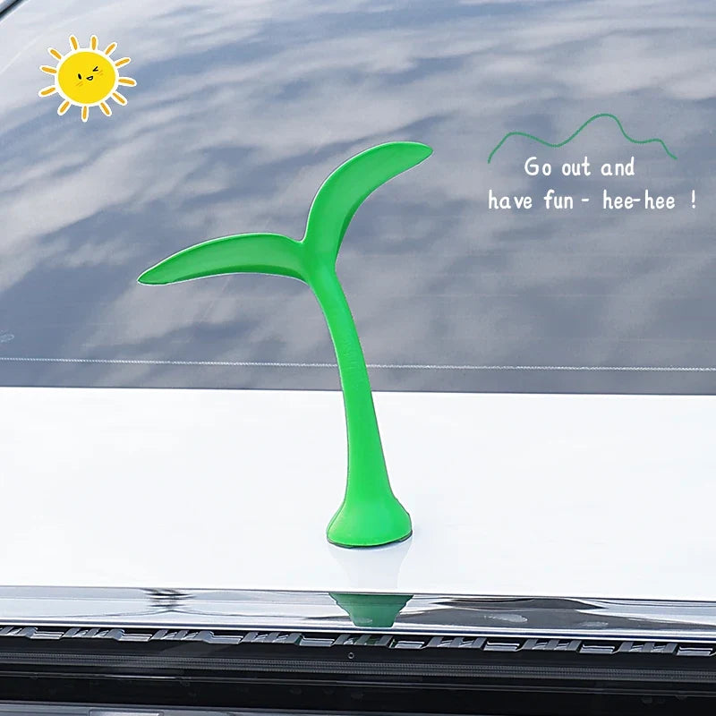 3D Car Roof Ornaments - Cute Bean Sprout Flower Bud Tentacle Exterior Decorative Stickers