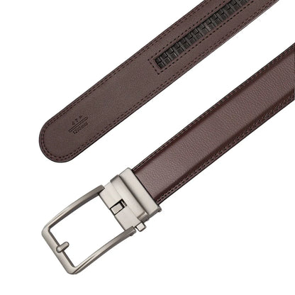 Men’s Cowskin Leather Belt – Luxury Automatic Buckle Designer Style in Black or Brown (3.5cm)