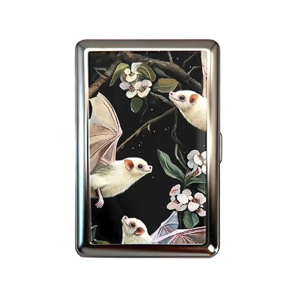 Vintage Metal Card Case - Easy Snap Multi-Function Card Holder with Versatile Compact Design