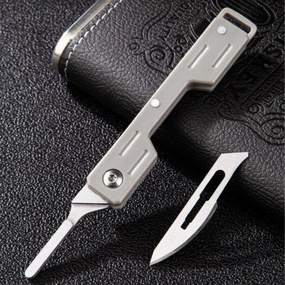 Mini Folding Scalpel Knife – Precision EDC Pocket Knife for Medical, Outdoor, and Unpacking Tasks