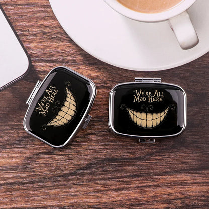 Funny Cat Pill Box - Portable Sealed Mini Medicine Organizer & Compact Storage Case