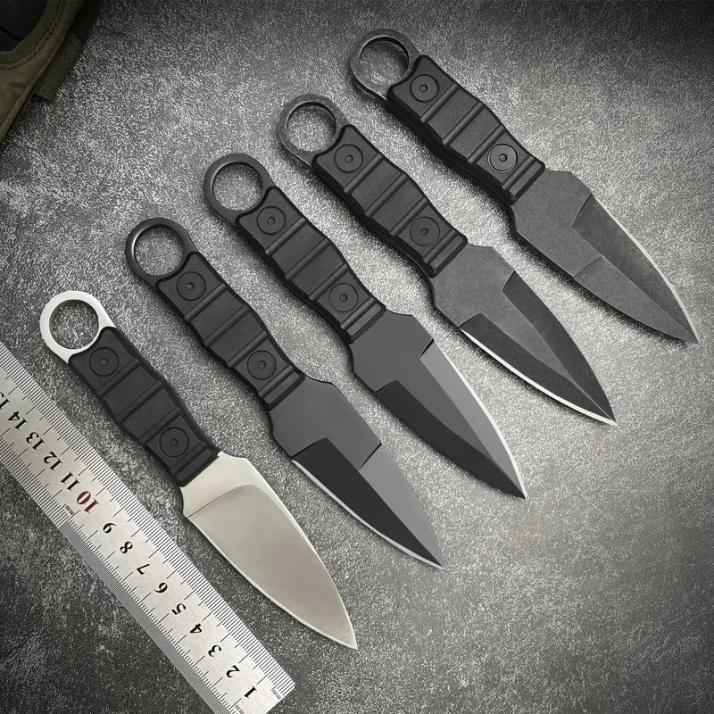Outdoor Survival Knife - High Hardness EDC Portable Utility Knife with K Sheath for Camping & Adventure