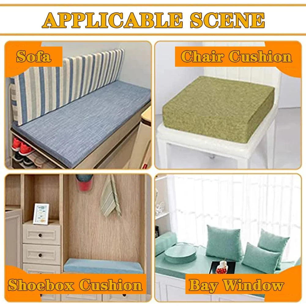 Long Bench Seat Cushion - Decorative Sofa Pillow Bay Window Chair Pad Garden Bench Swing & Backseat Cushion