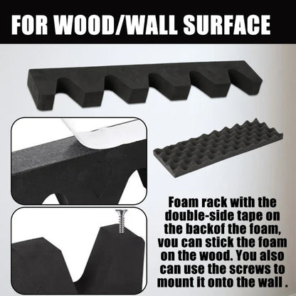 5 Slot Rifle Storage Rack - Lightweight EVA Foam Protective Organizer for Firearm Barrel & Equipment Storage