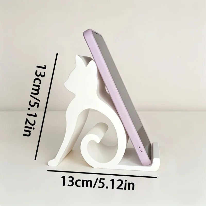 Cute Cat Phone & Tablet Holder - Universal Desktop, Bed & Car Stand