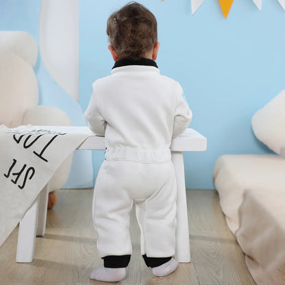 Toddler Astronaut Costume – Baby Boys Space Suit Romper, Infant Halloween & Birthday Party Cosplay Jumpsuit