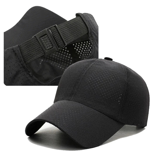 Quick Dry Mesh Sports Cap - Breathable Sun Hat for Running, Golf, Tennis, Jogging & Outdoor Activities