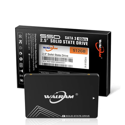 WALRAM SSD 240GB, 120GB, 480GB – 2.5" SATA3 Solid State Drive for Desktop & Laptop, Available in 128GB, 256GB, 512GB, 1TB