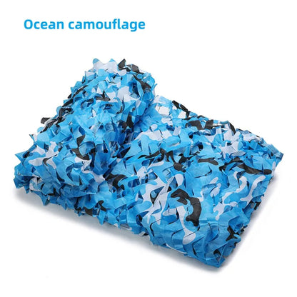 Camouflage Hunting Net - Outdoor Shade Mesh for Car Tent Awning, Sun Protection & Forest Concealment