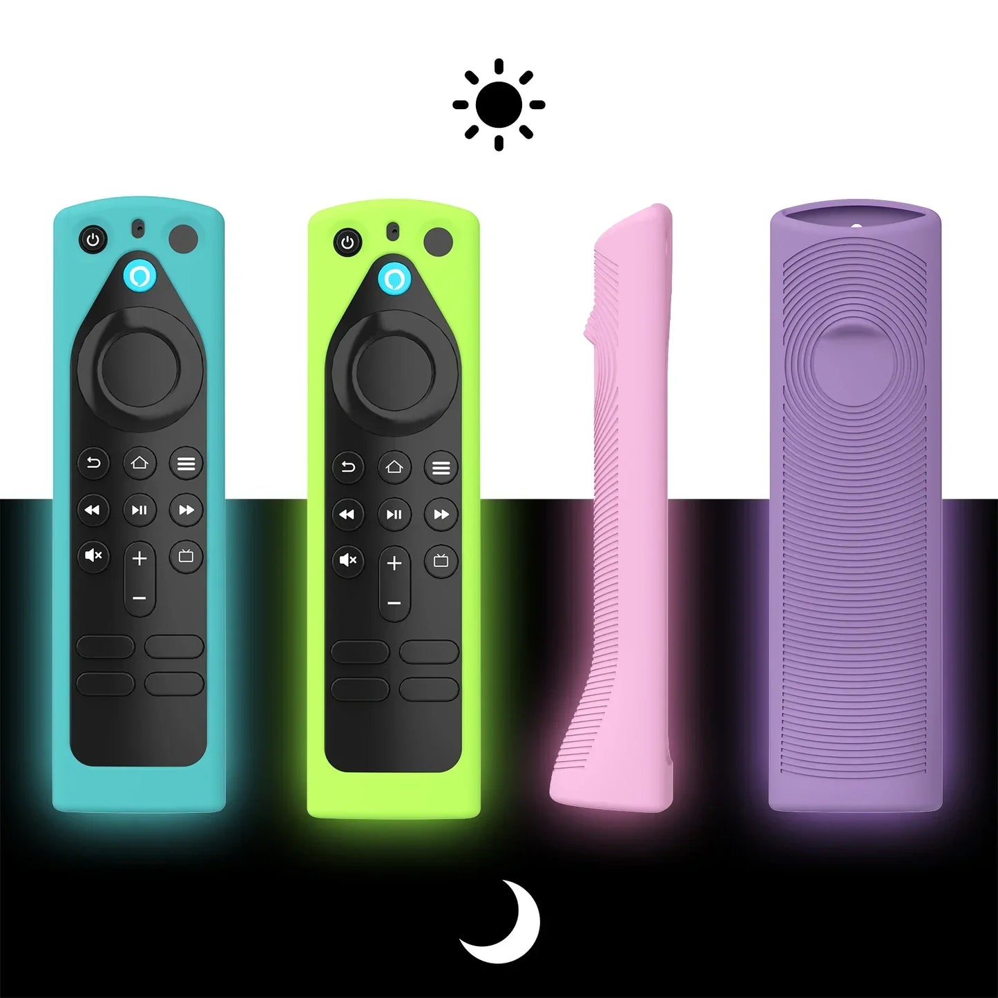 Silicone Remote Control Cover Stand - Protective Case for Fire TV Stick & Alexa Voice Remote Models