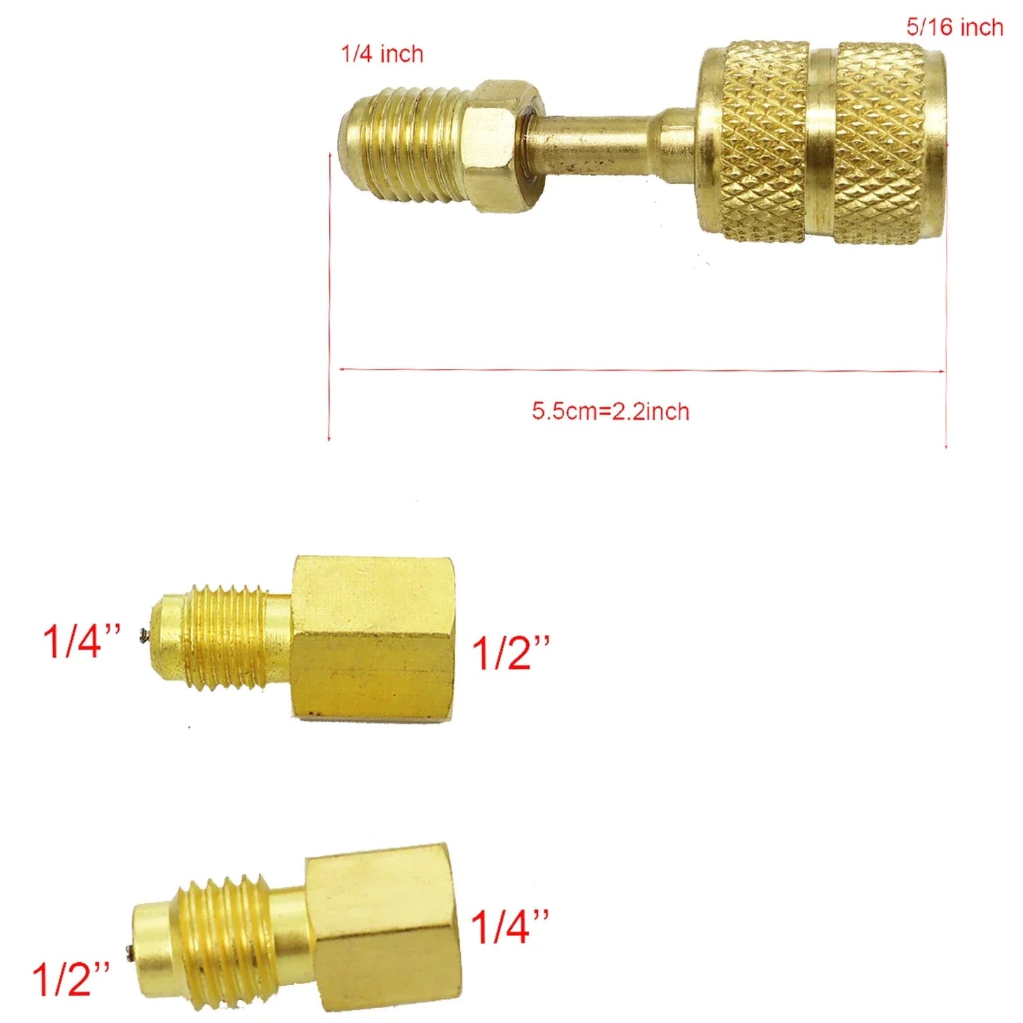 Refrigerant Manifold Gauge Kit - Automotive AC Charging Tool for R410A R22 R134A R404A
