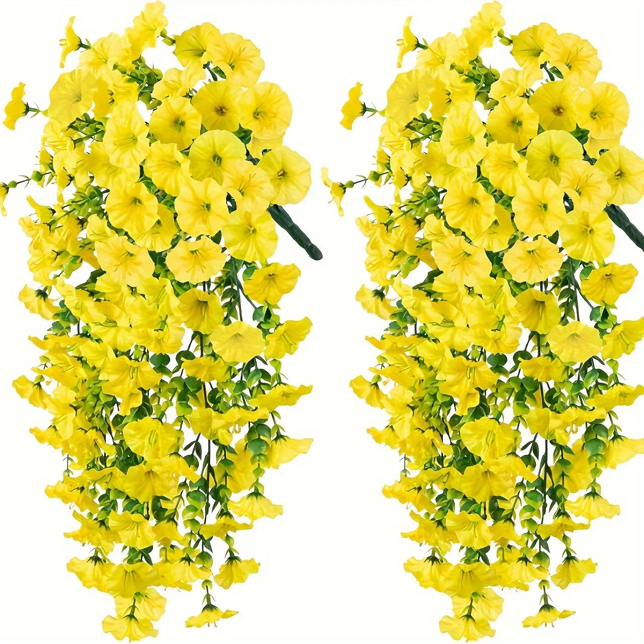 UV-Resistant Artificial Morning Glory & Eucalyptus Hanging Flowers – Outdoor Home, Garden & Wedding Décor