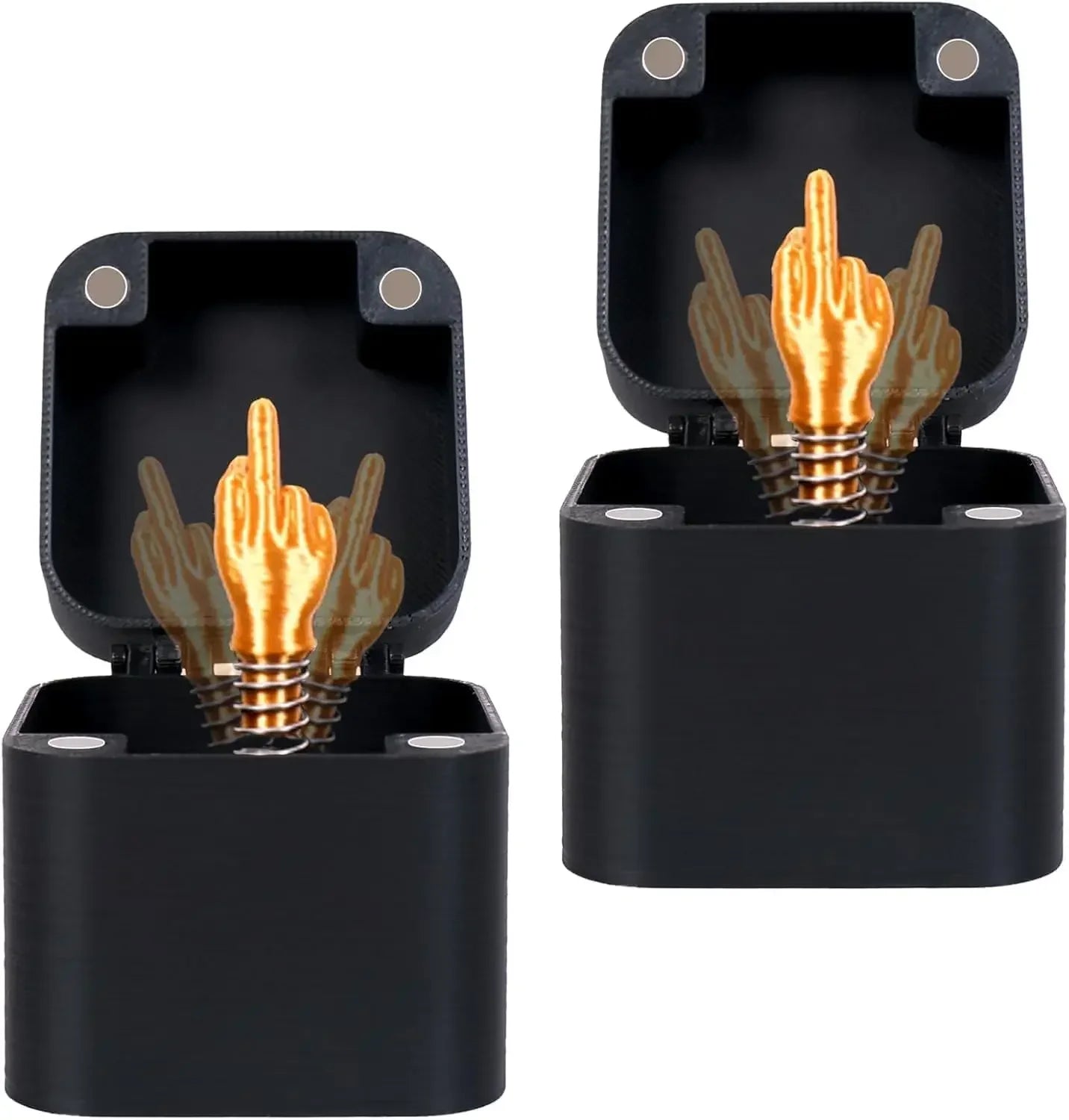 Middle Finger in a Box – Funny Gag Gift for Adults, White Elephant Prank Gift for Men & Christmas Humor