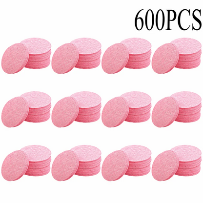 50–1000PCS Natural Wood Pulp Compressed Face Wash Sponges – Foaming Facial Cleansing Puffs for Skincare & Makeup Removal