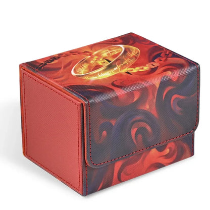 PU Leather TCG Deck Box - 120+ Sleeved Card Storage Case for Trading Cards, CCG & Magic Card Games