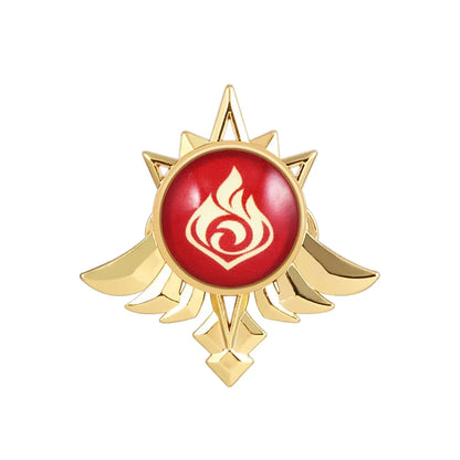 Genshin Impact Sumeru Vision Brooch Pins - Tighnari Collei Dori Nilou Element Badge Cosplay Lapel