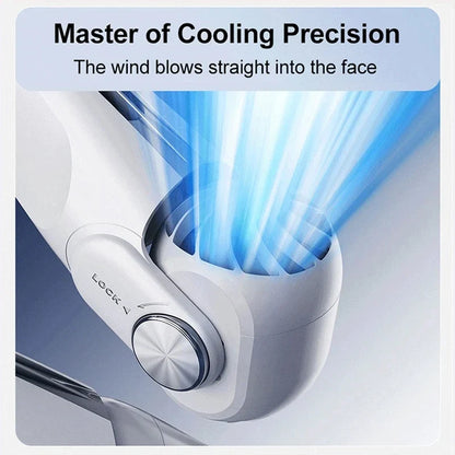 Portable Neck Fan - USB Rechargeable Bladeless Turbine Cooling Fan for Outdoor Use
