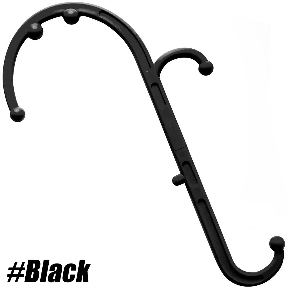 Back, Neck & Foot Massager Hook Cane — Trigger Point Therapy & Self-Massage Tool with Back Scratcher