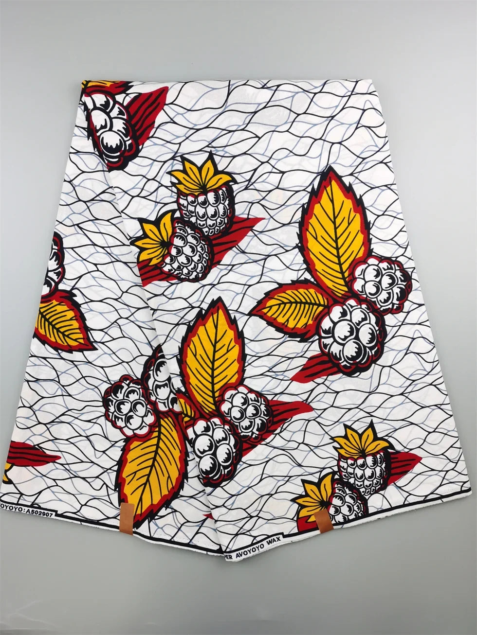 Guaranteed Original African Wax Fabric - 100% Cotton Real Ankara Print 6 Yards for Wedding Dresses & Sewing