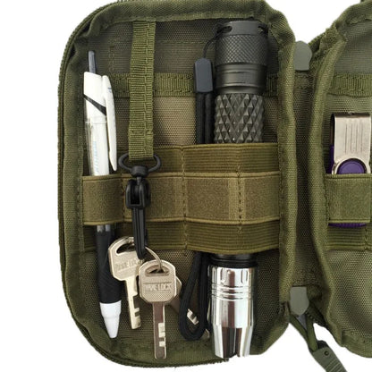 Tactical MOLLE EDC Waist Pouch - Portable Outdoor First Aid Bag and Phone Holder for Camping Hunting Accessories