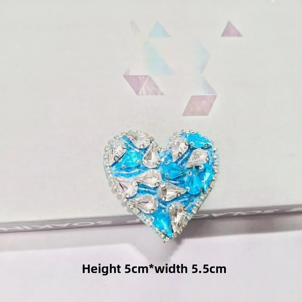 3D Marine Animal Patches - Handmade Beaded Seahorse Starfish Crab DIY Sewing Accessories for Clothing Decor