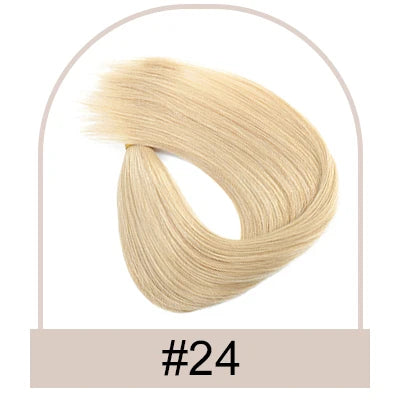 Silk Top Swiss Lace Clip-In Topper – Straight Real Human Hair Toupee with Bangs, Breathable & Soft, Blonde Color