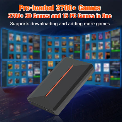 Launchbox Retro Gaming Hard Drive Console for PS4/PS3/PS2/WiiU/Wii/N64/DC/PS1 & PC with 3760+ 3D Games