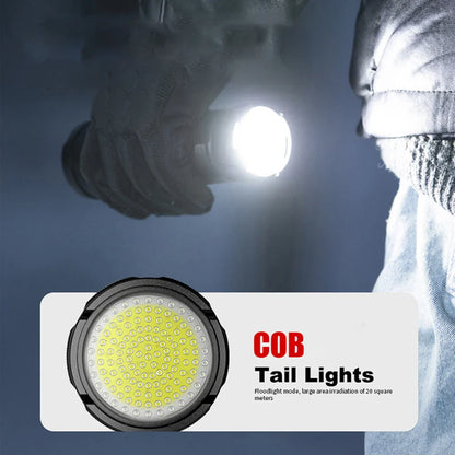 1000W Tactical LED Flashlight – Built-in 15000mAh Battery Emergency Spotlight, 9km Beam, 990,000,000LM Super Bright Torch