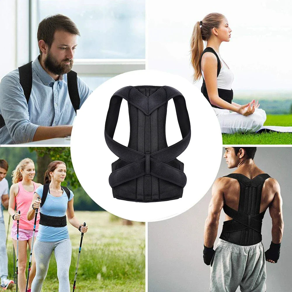 Back Posture Corrector Belt — Shoulder Support & Spine Brace for Upper & Lower Back Pain Relief | Clavicle Posture Vest