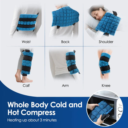 58×35cm Self-Absorbing Water Knee Pad — Hot & Cold Compress Wrap for Knee, Leg, Neck, Shoulder & Hip