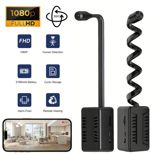 HD 1080P Mini WiFi Camera - Motion Detection Indoor Security Camera with Remote Viewing & Video Recording