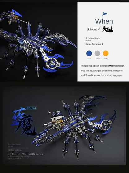 3D Metal Mechanical Insect Puzzle – Anti-Stress Assembly Toy Kit for Kids and Adults