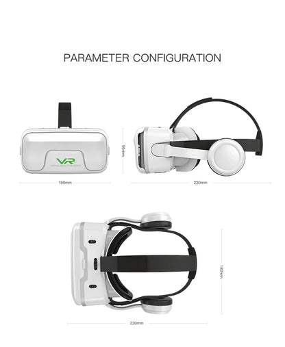 VR Glasses Virtual Reality Headset – 3D Lenses Smart Goggles for Smartphones, Mobile Game Accessory