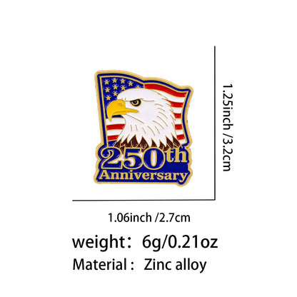 2026 USA 250th Anniversary Pin - Patriotic Enamel Brooch Jewelry Gift for Men and Women Independence Day Celebration