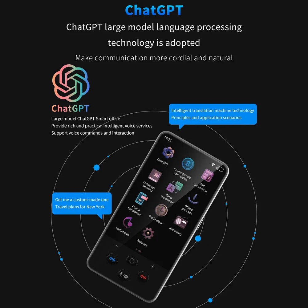 S85 Pro Language Translator Device – 138 Languages, Voice & Video Recording, Offline Translation, 8GB, 2000mAh