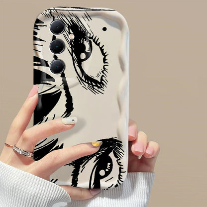 Junji Ito Horror Comics 3D Wave Phone Case for Samsung Galaxy A73 / A72 / A71 / A55 / A54 / A53 / A35 / A34 / A33 / A25 / A24 / A23 / A15 / A14 / A13 / A05 / A04 / A03 – Shockproof 4G/5G Protective Cover Anime Design