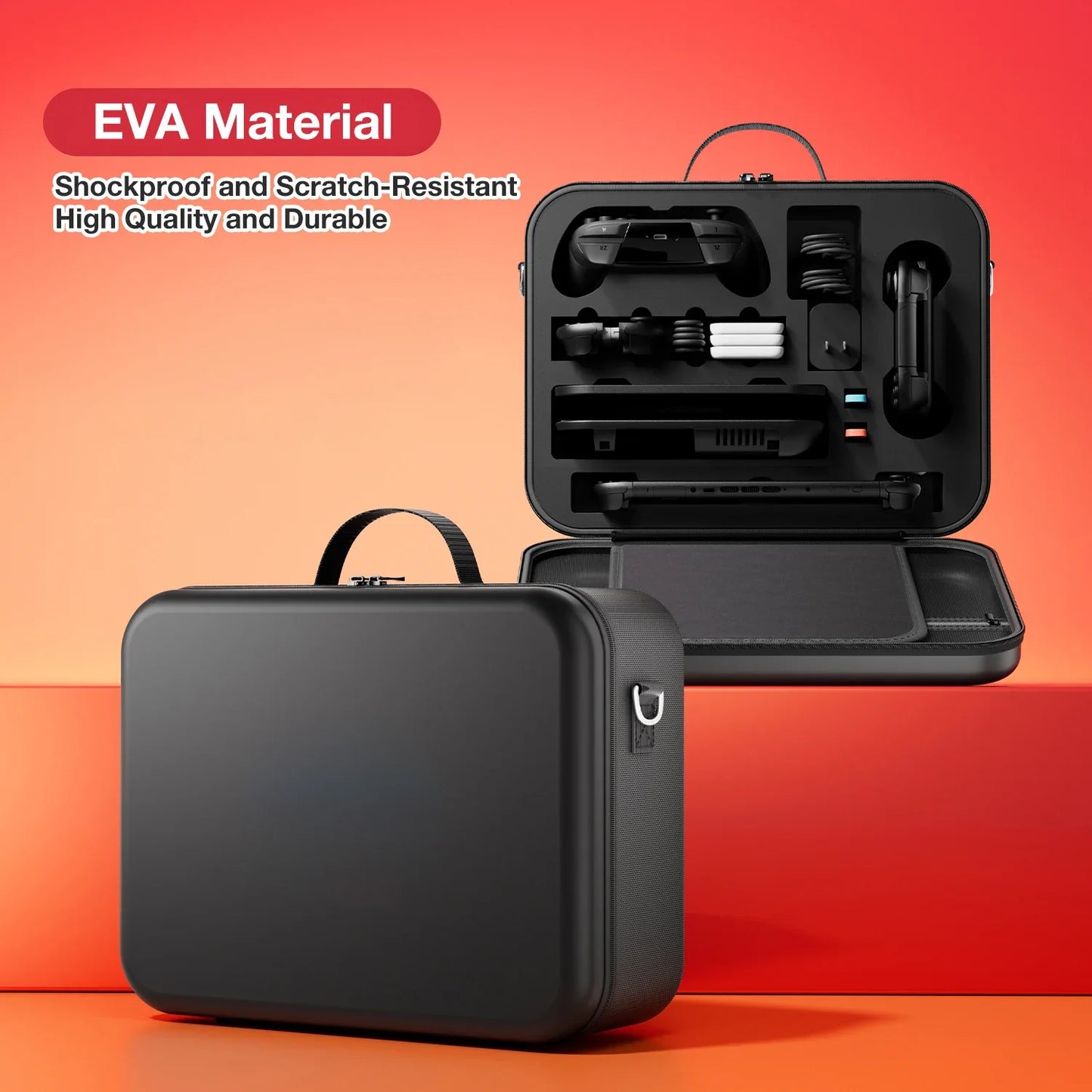 Large Carrying Case for Switch 2 - Waterproof Travel Storage Bag for Console & Accessories