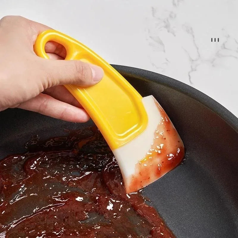 Soft Blade Kitchen Cleaning Spatula Scraper Brush | Pan, Pot & Dish Cleaner Tool for Cooking and Baking