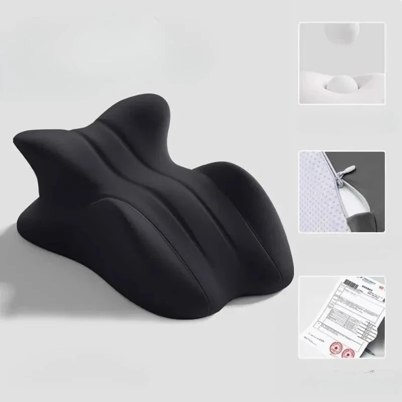 Multi-Positional Wedge Pillow - Memory Foam Ergonomic Prone Bed Pillow with Removable Cover