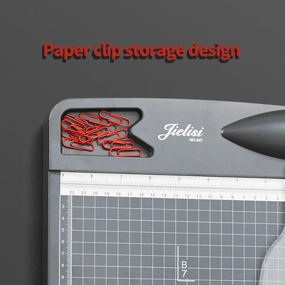 JIELISI Mini A4 Paper Trimmer — Desktop Guillotine Cutter with Safety Cutter Head for Precise Paper Cutting