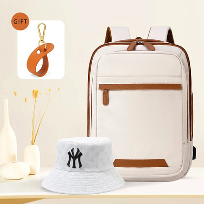 USB Rechargeable Laptop Backpack - Waterproof Large Capacity Unisex School & Travel Bag