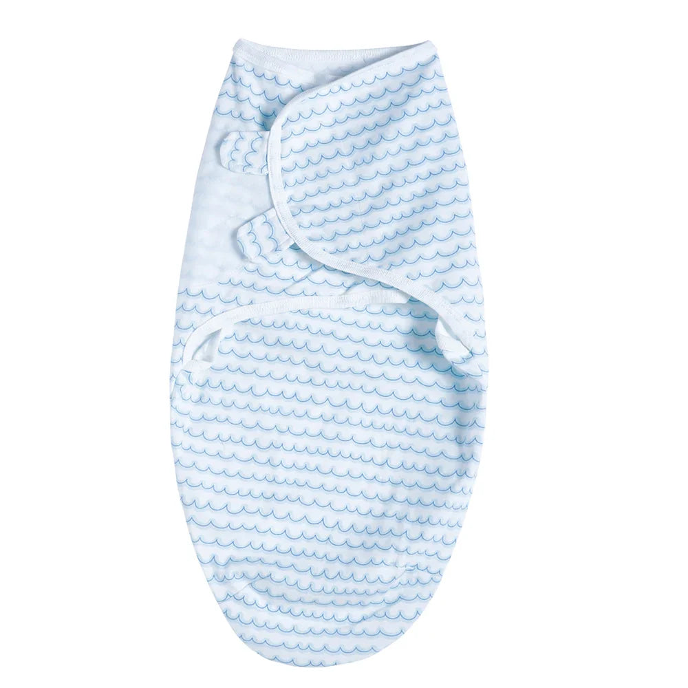 100% Cotton Newborn Swaddle Sleep Sack – Thick Infant Baby Wrap Cocoon Diaper Bag (INSULAR Summer)