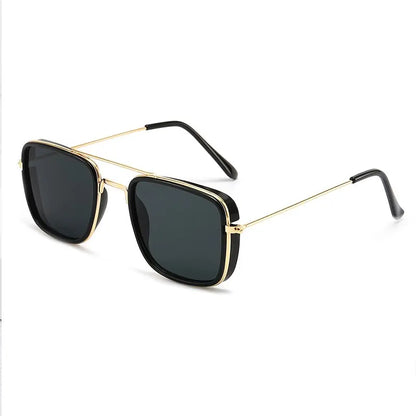 Fashion Sunglasses | European and  American Metal Small Square Frame | Retro Korean Glasses with UV Protection