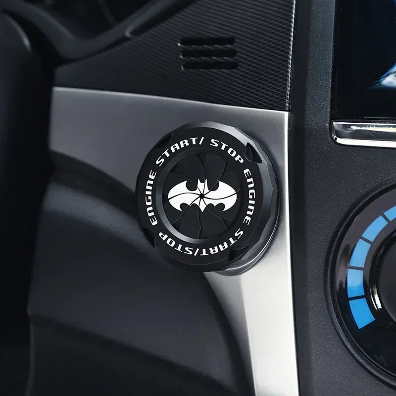 Car One-Key Start/Stop Button Cover – Engine Ignition Protective Sticker for Car & Motorcycle Interior Decoration