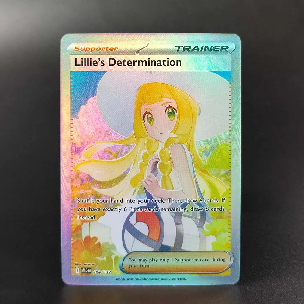 2025 Pokémon English Collection Cards Set – MEGA Dragonite, Charizard, Lucario & Gardevoir EX Anime Trading Cards Gift Toys